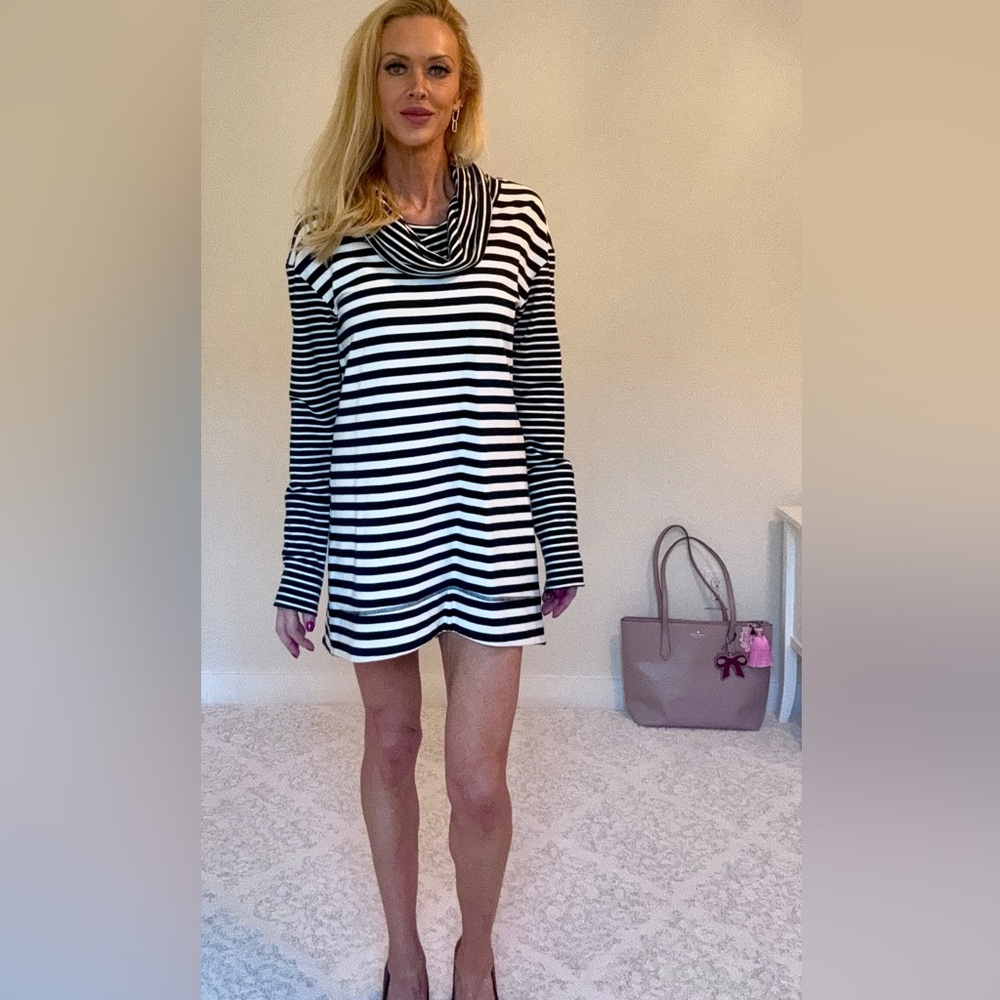 Striped Tunic Dress/Top Size Medium